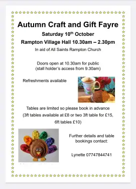 Click Here To Enlarge This Photo Of All Saints Church Rampton