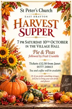 Click Here To Enlarge This Photo Of St Peter's Church Harvest Supper