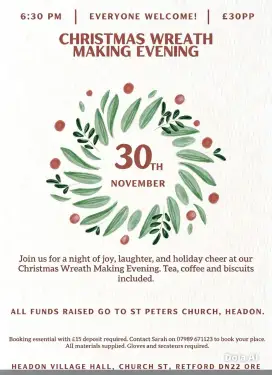 Click Here To Enlarge This Photo Of Christmas Wreath Making